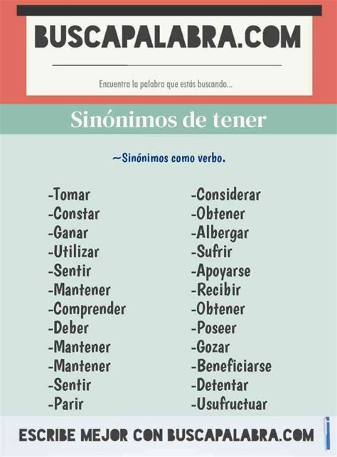 sinonimo de tiene|sinónimo de tener como objetivo.